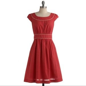 Emily and Fin Red Polka Dot Rachel Dress